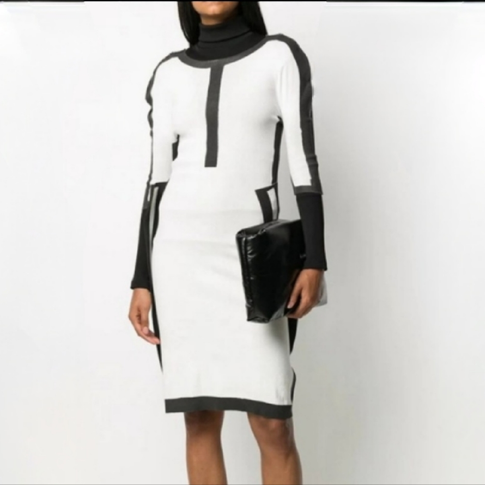 ISSEY MIYAKE Color Block Dress